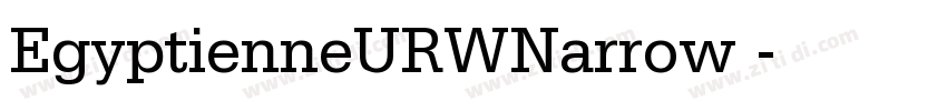 EgyptienneURWNarrow 字体转换